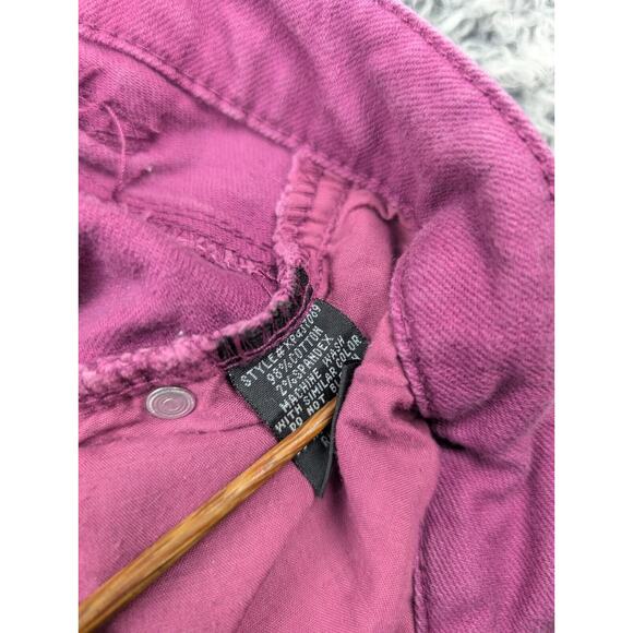 Sanctuary Jeans Women 30 Purple Slim Straight Denim Stretch Mid Rise Normcore - Picture 5 of 10